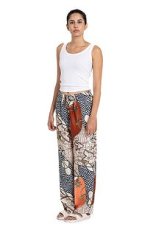 画像2: BANANATIME  EASY PANT HAWAIITIME NAVY RED (2)