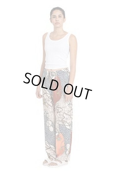 画像2: BANANATIME  EASY PANT HAWAIITIME NAVY RED (2)