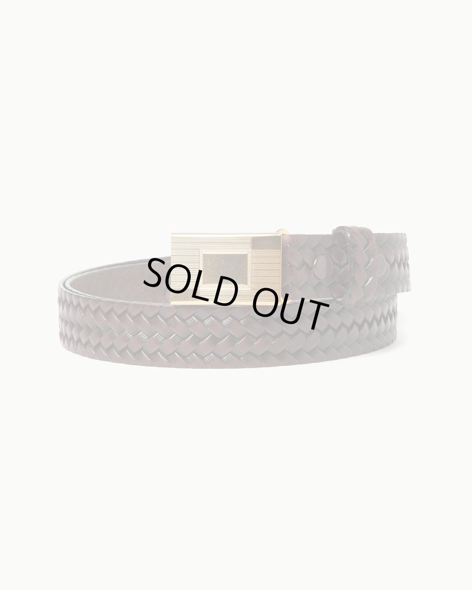 画像1: T.T (Taiga Takahashi)　LOT.021 BASKETWEAVE PATTERN BELT (1)