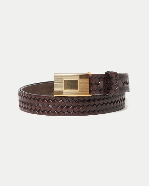 画像1: T.T (Taiga Takahashi)　LOT.021 BASKETWEAVE PATTERN BELT (1)