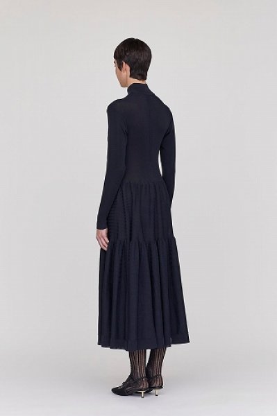 画像3: CFCL CASCADES MOCKNECK LONG SLEEVE DRESS (3)