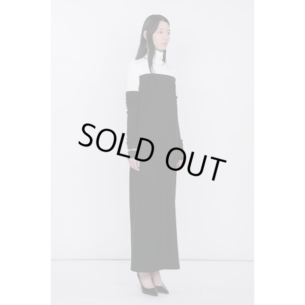 画像5: th products TARO HORIUCHI  Mix Cut Dress / white × black (5)