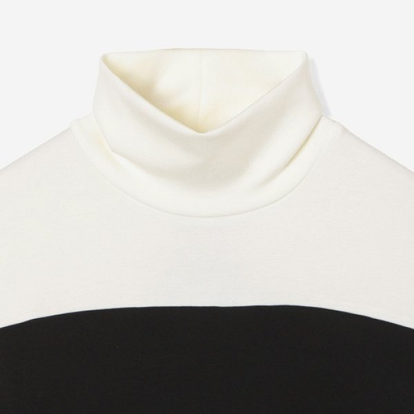 画像9: th products TARO HORIUCHI  Mix Cut Dress / white × black (9)