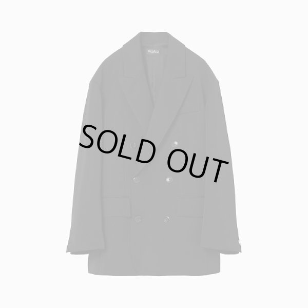 画像1: th products TARO HORIUCHI  Oversized Double Breasted Jacket / black (1)