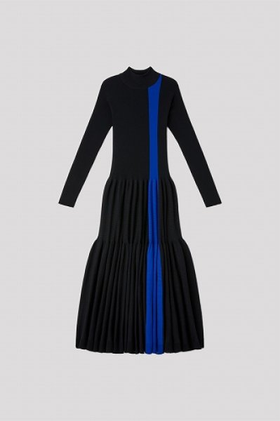 画像1: CFCL CASCADES MOCKNECK LONG SLEEVE DRESS (1)