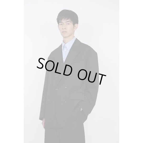 画像8: th products TARO HORIUCHI  Oversized Double Breasted Jacket / black (8)