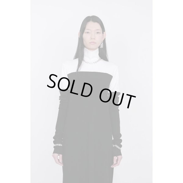 画像7: th products TARO HORIUCHI  Mix Cut Dress / white × black (7)