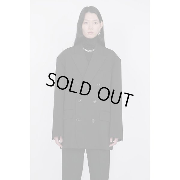画像14: th products TARO HORIUCHI  Oversized Double Breasted Jacket / black (14)