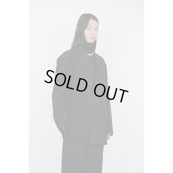画像15: th products TARO HORIUCHI  Oversized Double Breasted Jacket / black (15)