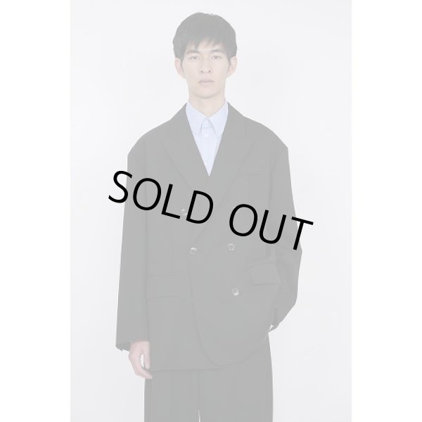 画像7: th products TARO HORIUCHI  Oversized Double Breasted Jacket / black (7)