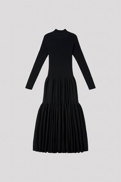 画像1: CFCL CASCADES MOCKNECK LONG SLEEVE DRESS (1)