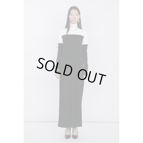 画像3: th products TARO HORIUCHI  Mix Cut Dress / white × black (3)