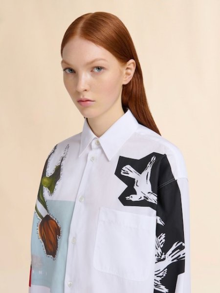 画像4: MARNI  ホワイト ポプリン製シャツ (4)