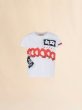 画像1: MARNI  ホワイト コットン製Tシャツ プリントとパッチ入り (1)
