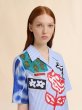 画像4: MARNI  ブルー ポプリン製ストライプボウリングシャツ (4)