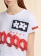 画像4: MARNI  ホワイト コットン製Tシャツ プリントとパッチ入り (4)