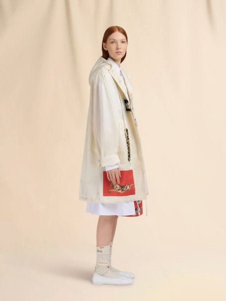 画像5: MARNI  ホワイト ポプリン製Aラインスカート (5)