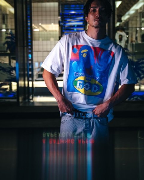 画像2: SAINT Mxxxxxx  × A BATHING APE®  BAPE_SS TEE/GOD (2)