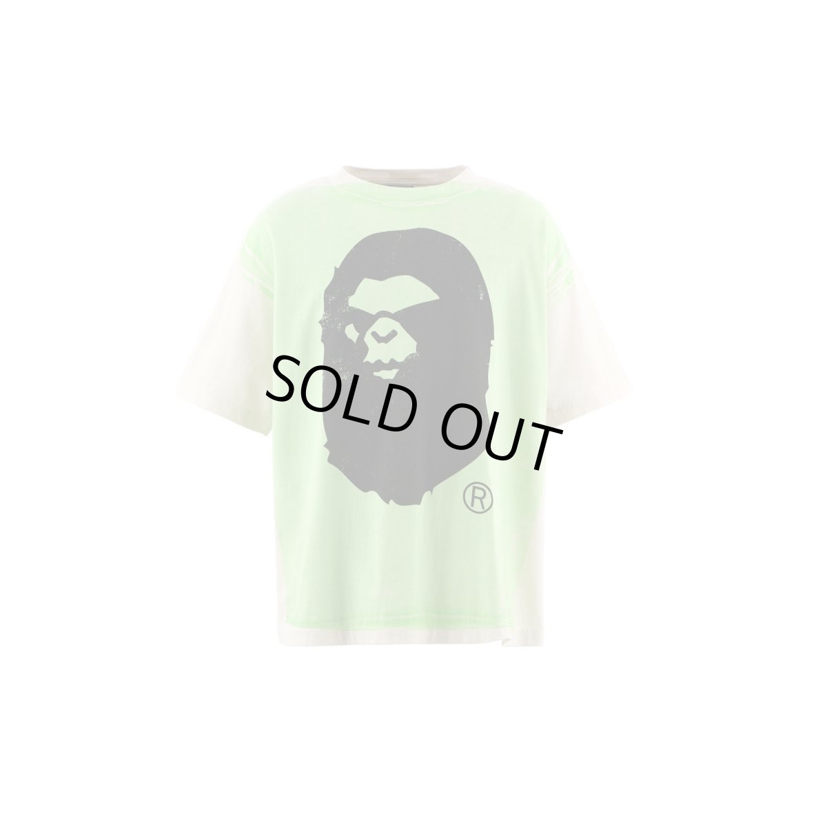 画像1: SAINT Mxxxxxx  × A BATHING APE® BAPE_SS TEE/HANDPRINT (1)