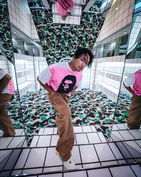 画像4: SAINT Mxxxxxx  × A BATHING APE® BAPE_SS TEE/HANDPRINT (4)