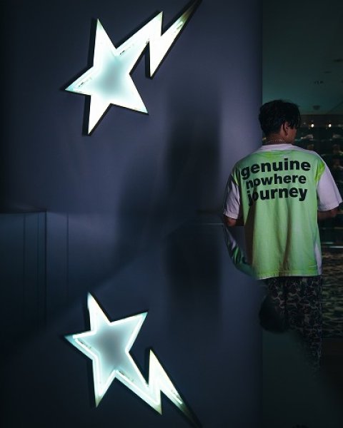 画像3: SAINT Mxxxxxx  × A BATHING APE® BAPE_SS TEE/HANDPRINT (3)