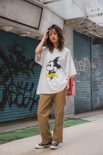 画像3: MAYO　エンジェルストリートプリント ショートスリーブTシャツ (3)