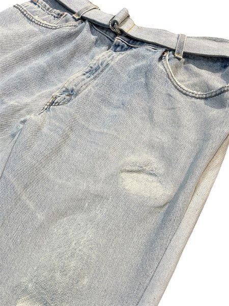 画像8: SEEALL RECONSTORUCTED BELT BAGGY PANTS（再構築商品） (8)