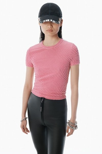 正規取扱店販売品】alexanderwang ピンク ロゴ ジャカード