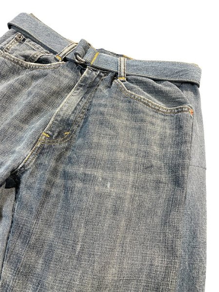 画像6: SEEALL RECONSTORUCTED BELT BAGGY PANTS（再構築商品） (6)