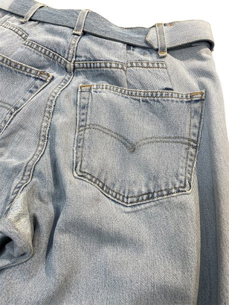 画像9: SEEALL RECONSTORUCTED BELT BAGGY PANTS（再構築商品） (9)