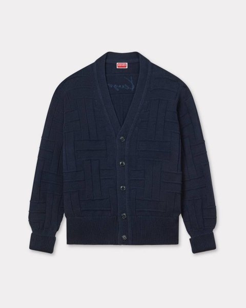 画像1: KENZO KENZO Weave' エンブロイダリー カーディガン (1)