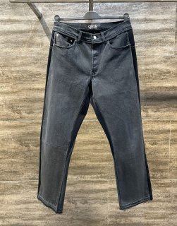 キュビズム QBISM リメイク デニムパンツ M キュビズムQBISMリメイクデニムパンツM