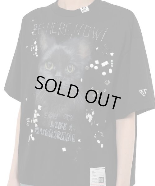 画像7: Maison MIHARA YASUHIRO　Cat Printed Embellished Distressed T-Shirt (7)