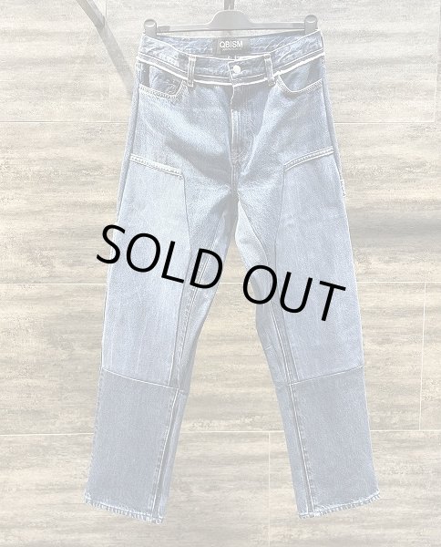 画像1: QBISM REMAKE DENIM PANTS (1)