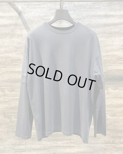 画像1: QBISM REMAKE DENIM DOCKING L/S TEE (1)