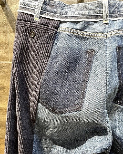 画像4: QBISM REMAKE DENIM PANTS (4)
