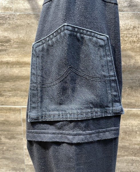 画像4: QBISM REMAKE DENIM DOCKING L/S TEE (4)