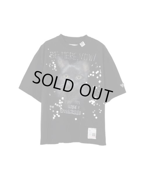 画像1: Maison MIHARA YASUHIRO　Cat Printed Embellished Distressed T-Shirt (1)