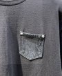 画像3: QBISM REMAKE DENIM DOCKING L/S Rayerd TEE (3)