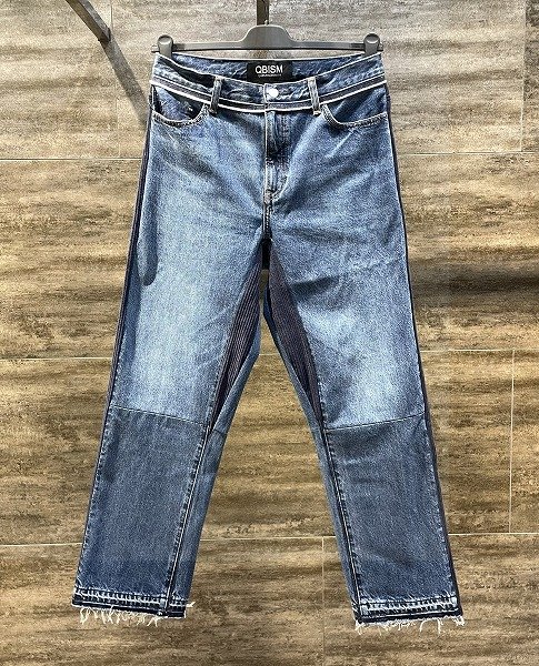画像1: QBISM REMAKE DENIM PANTS (1)