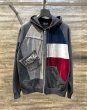 画像1: QBISM REMAKE DENIM DOCKING HOODIE (1)