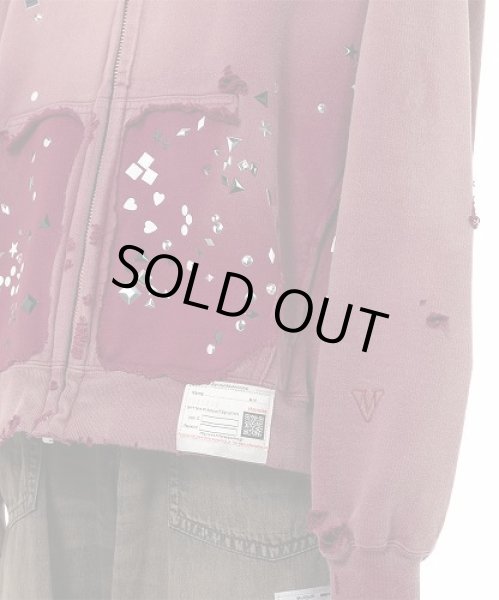 画像8: Maison MIHARA YASUHIRO　Sun Faded Like Embellished Zip-up Hoodie (8)