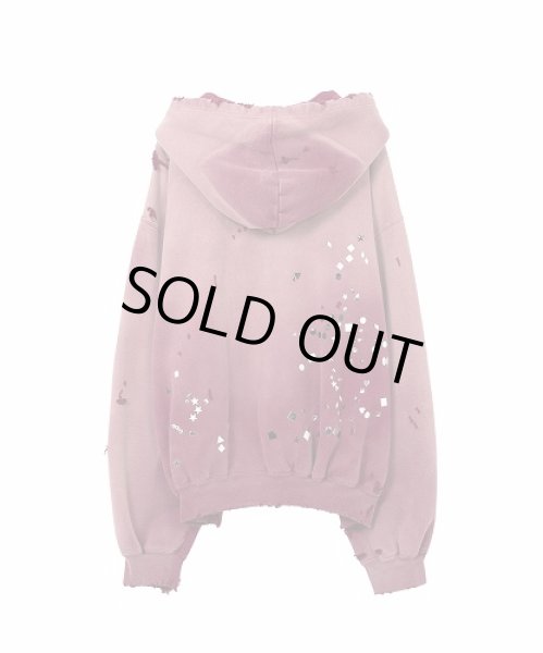 画像2: Maison MIHARA YASUHIRO　Sun Faded Like Embellished Zip-up Hoodie (2)