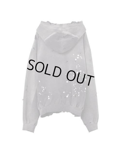 画像2: Maison MIHARA YASUHIRO　Sun Faded Like Embellished Zip-up Hoodie (2)