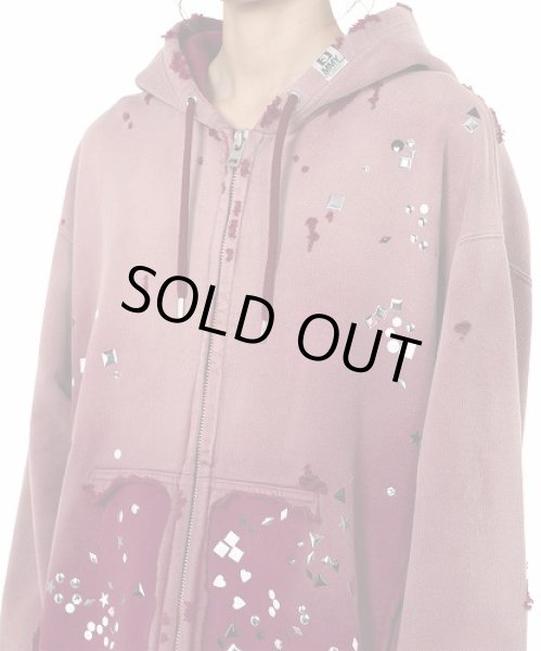 画像7: Maison MIHARA YASUHIRO　Sun Faded Like Embellished Zip-up Hoodie (7)