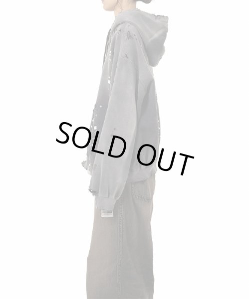画像4: Maison MIHARA YASUHIRO　Sun Faded Like Embellished Zip-up Hoodie (4)