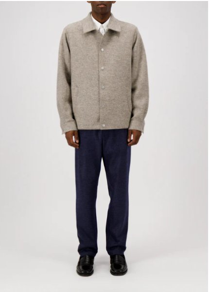 画像2: HARRIS WHARF LONDON  COACH JACKET PRESSED WOOL (2)