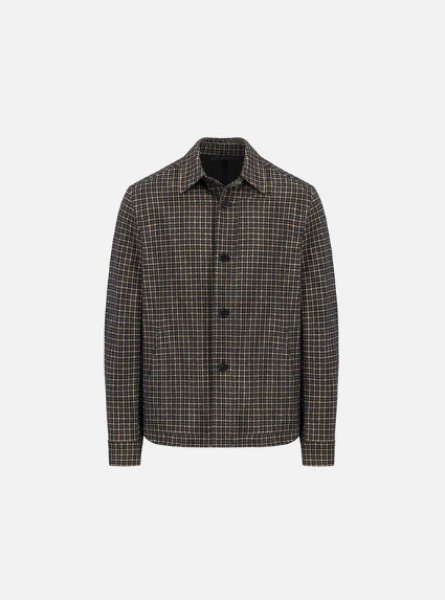 画像1: HARRIS WHARF LONDON  SHIRT JACKET TATTERSALL (1)