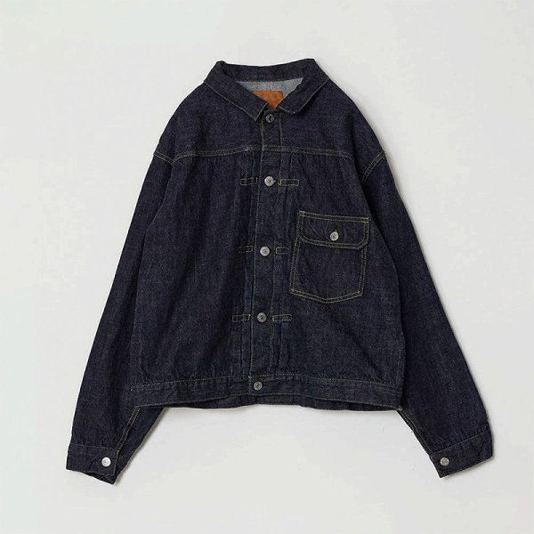 画像1: REMIRELIEF　12oz SELVEDGE DENIM 1st JKT（ONEWASH） (1)