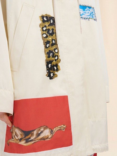 画像6: MARNI  クリーム タフタパーカー (6)